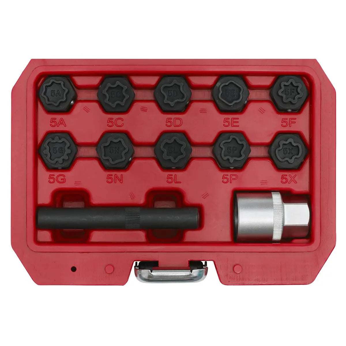 Sealey Locking Wheel Nut Key Set 12pc - Mercedes