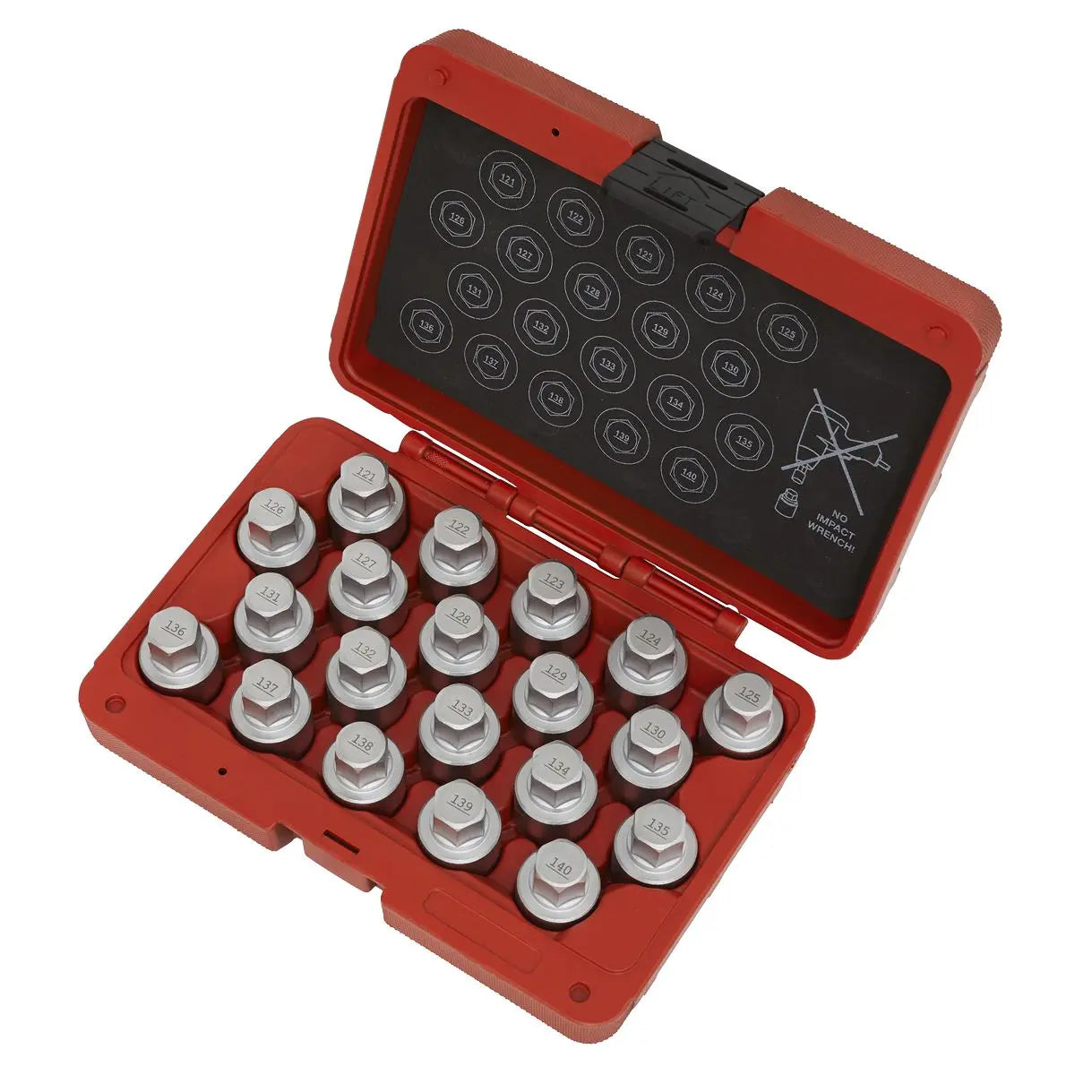 Sealey Locking Wheel Nut Key Set 20pc - Vauxhall-B