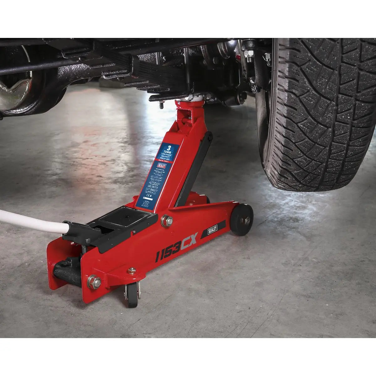 Sealey Long Reach Heavy-Duty Trolley Jack 3 Tonne