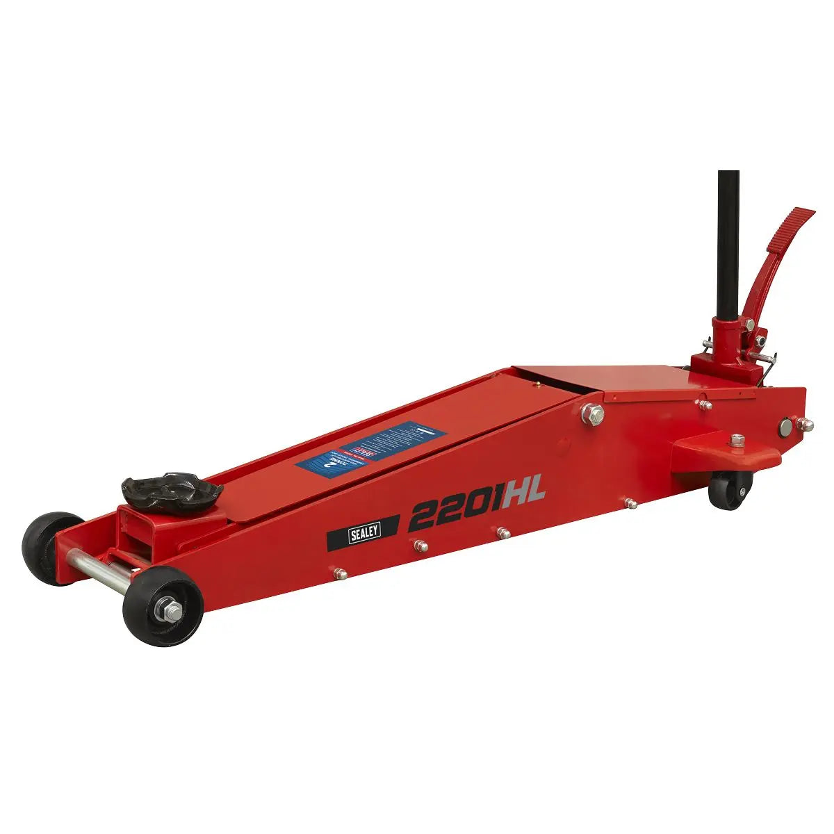 Sealey Long Reach High Lift Commercial Trolley Jack 2 Tonne
