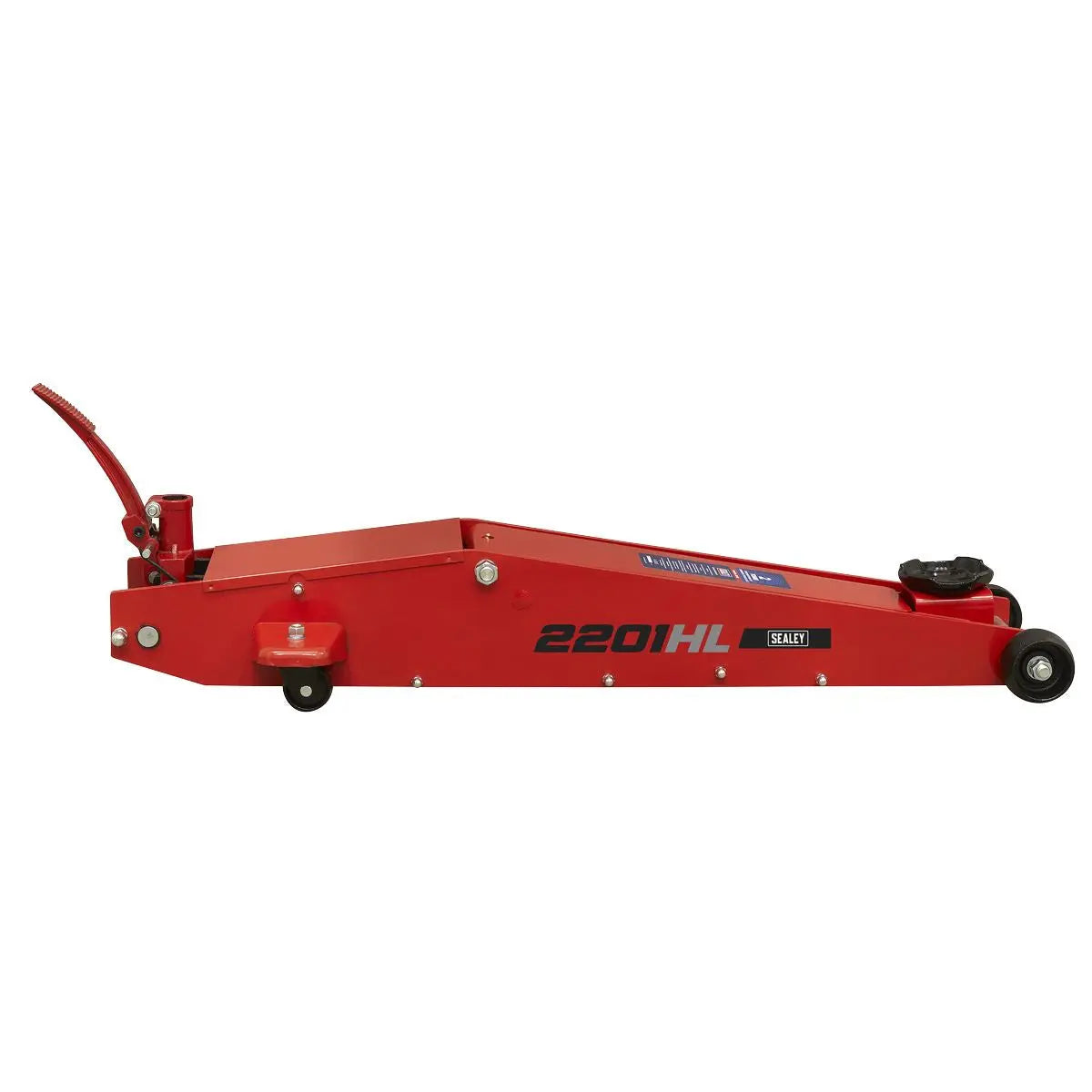 Sealey Long Reach High Lift Commercial Trolley Jack 2 Tonne