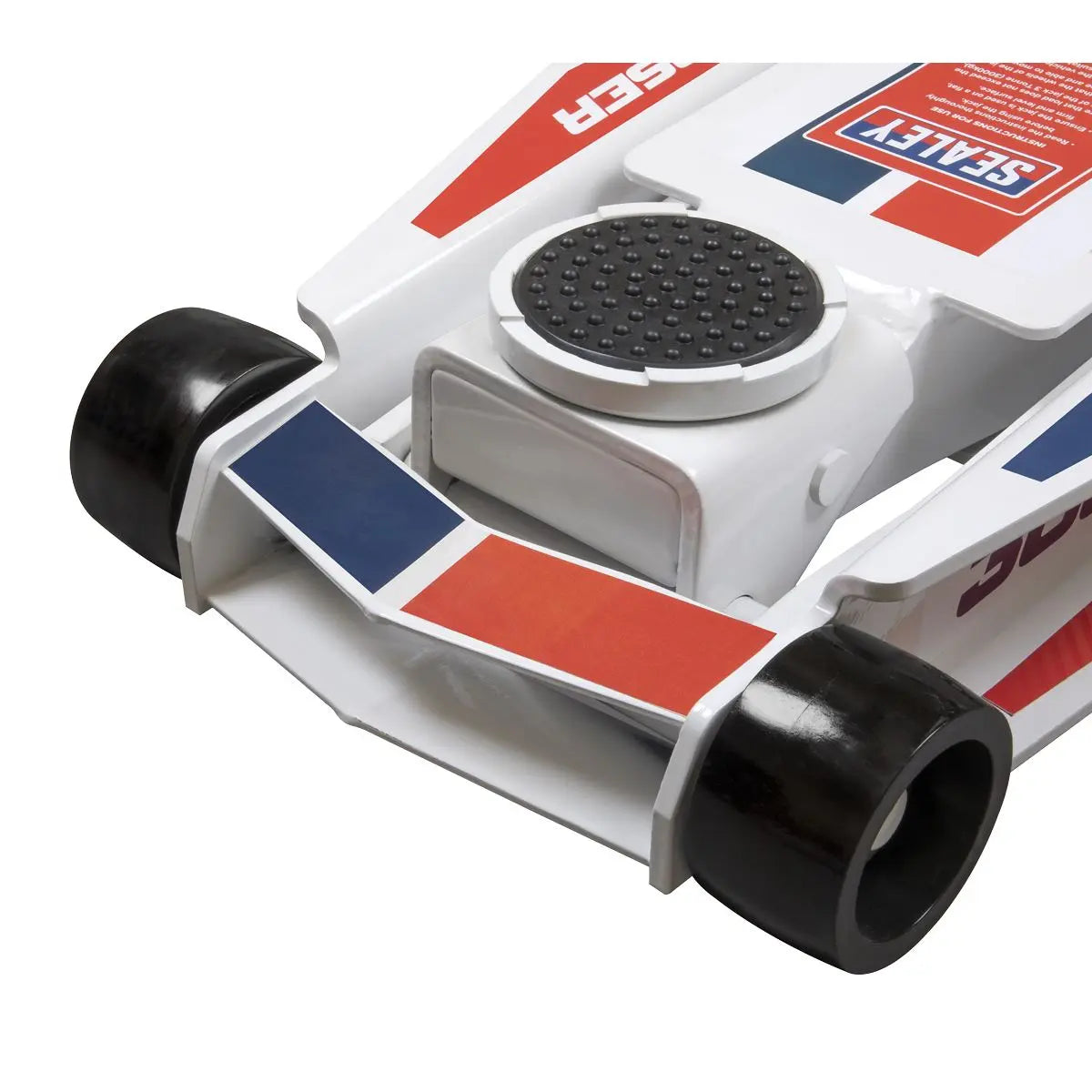 Sealey Low Profile Long Reach Trolley Jack with Rocket Lift 3 Tonne  White Rose Tools