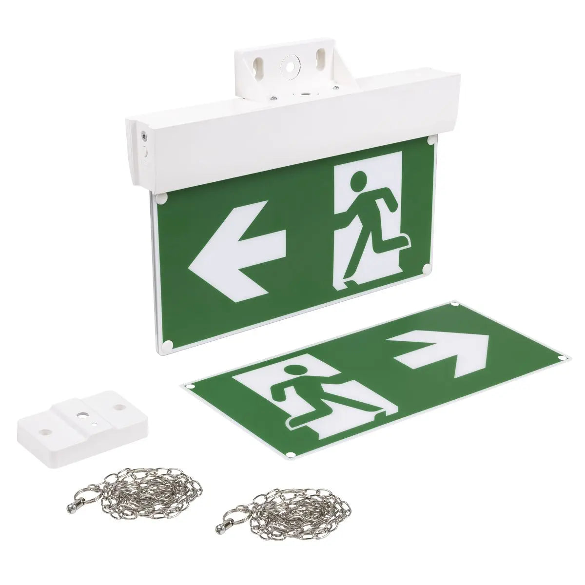 Sealey Maintained Emergency LED Fire Exit Sign White Rose Tools