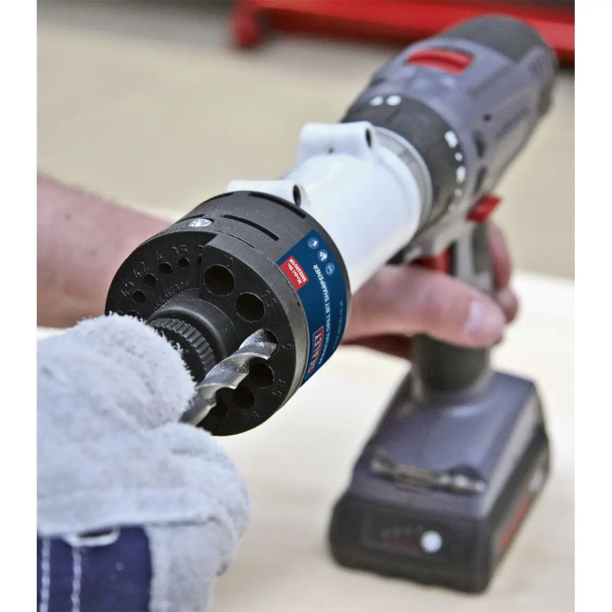 Sealey Manual Drill Bit Sharpener Manual 43mm Collar 3-10mm HSS Cobalt Bits