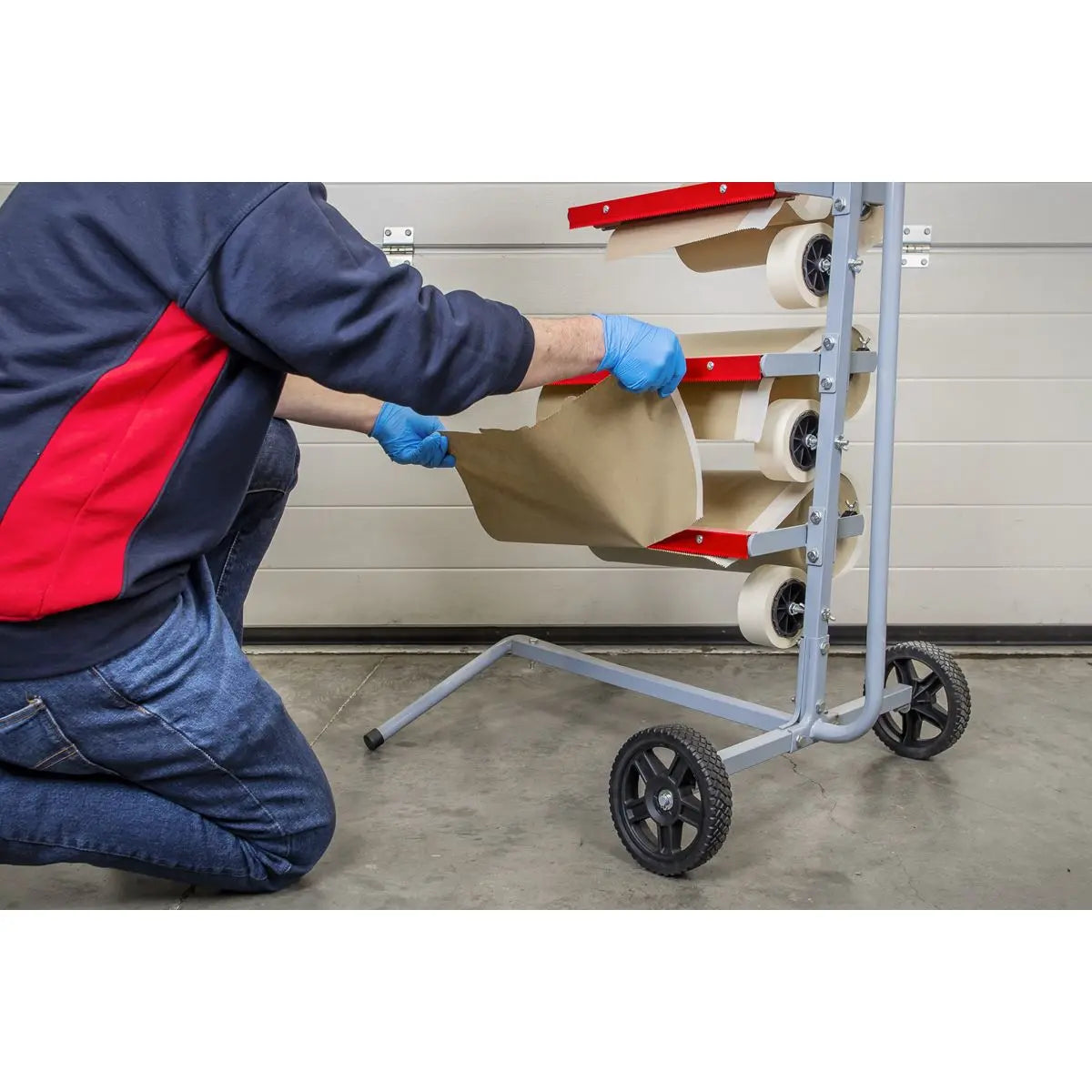 Sealey Masking Paper Dispenser - 2 x 300mm & 2 x 450mm Tree  White Rose Tools