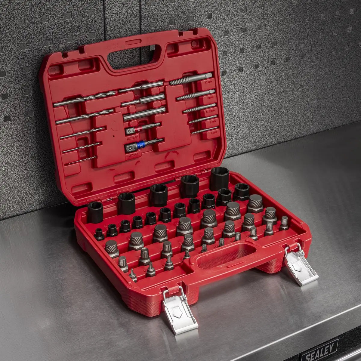 Sealey Master Nut, Bolt & Screw Extractor Set 56pc  White Rose Tools