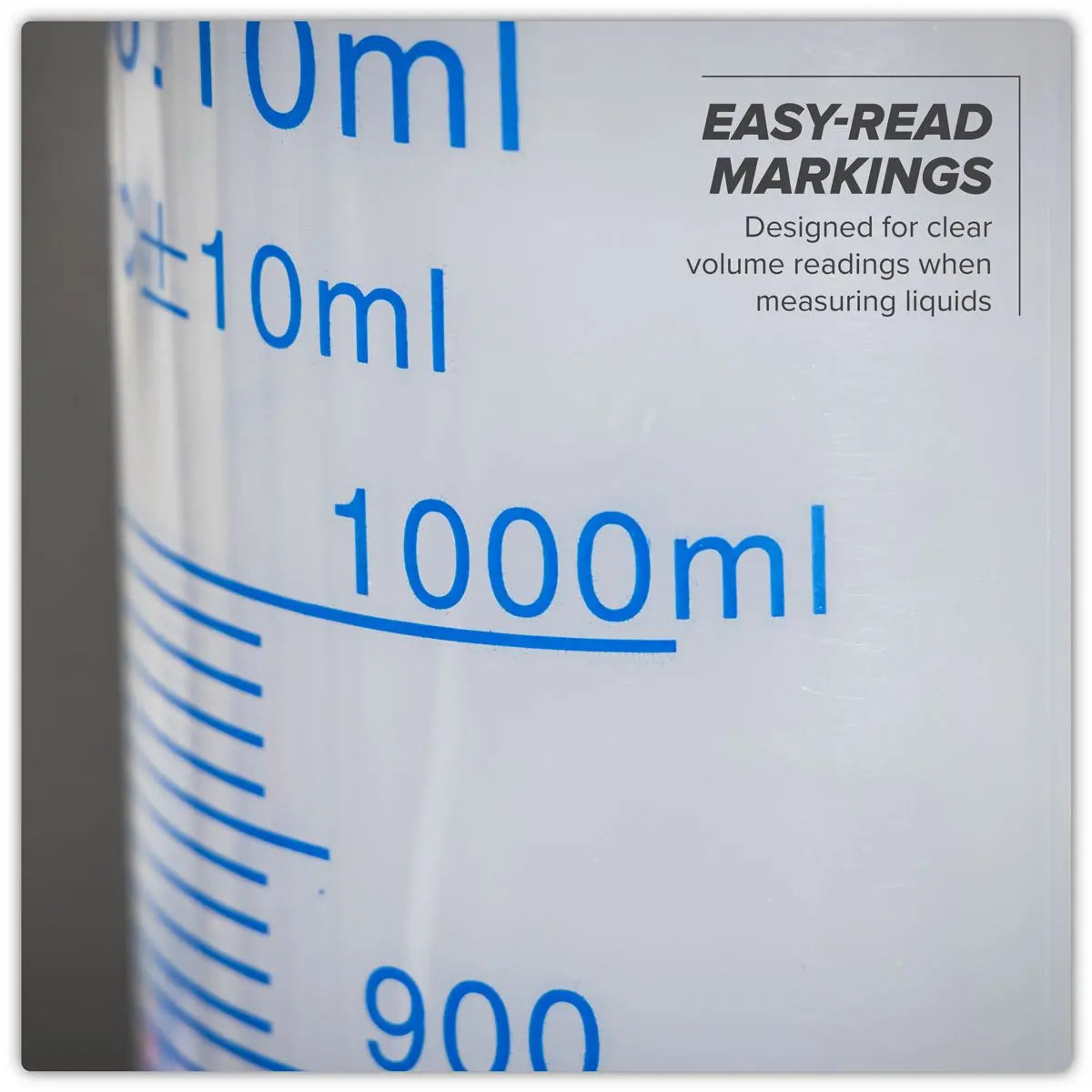 Sealey Measuring Cylinder Graduated 1000ml White Rose Tools
