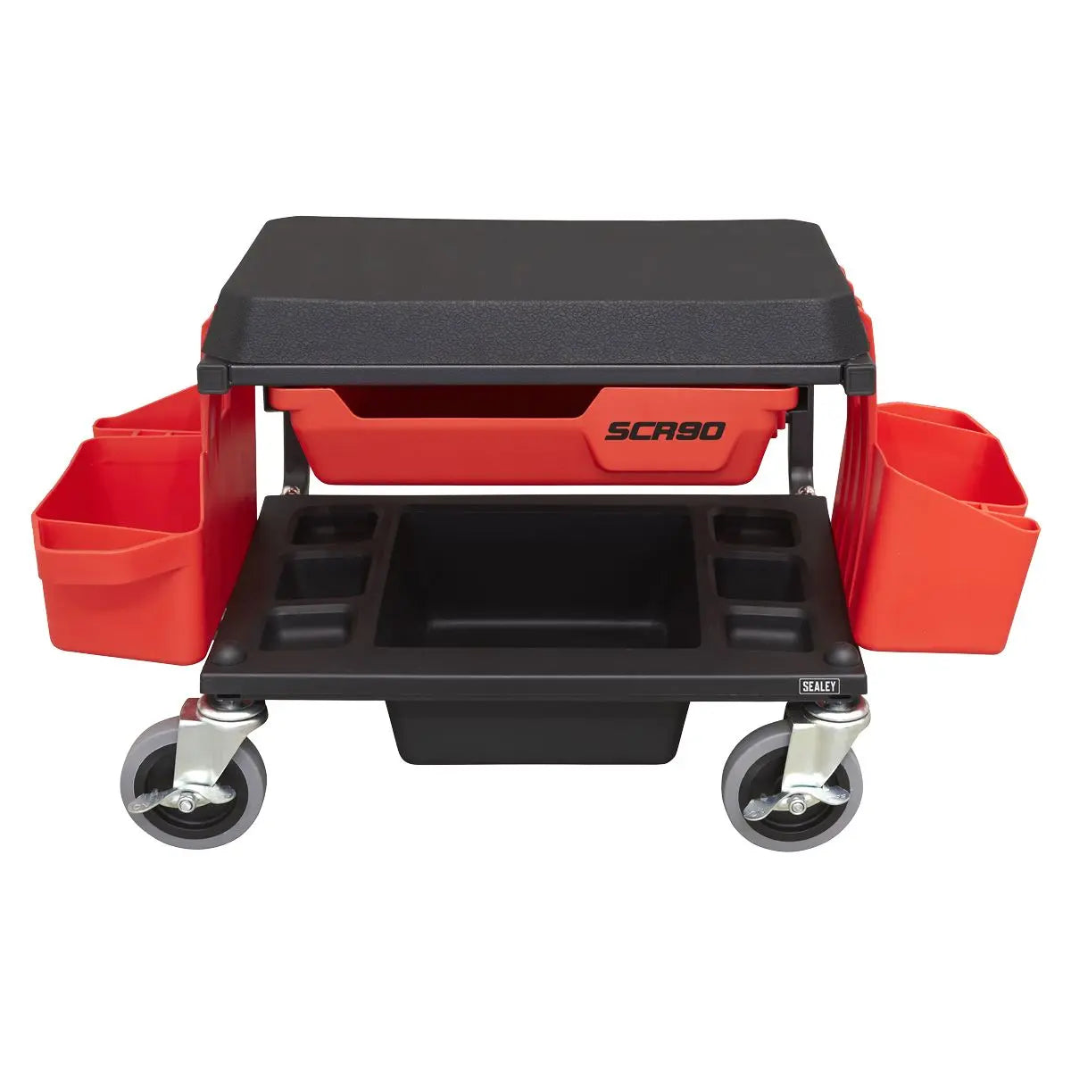 Sealey Mechanic's Deluxe Detailing Utility Seat White Rose Tools