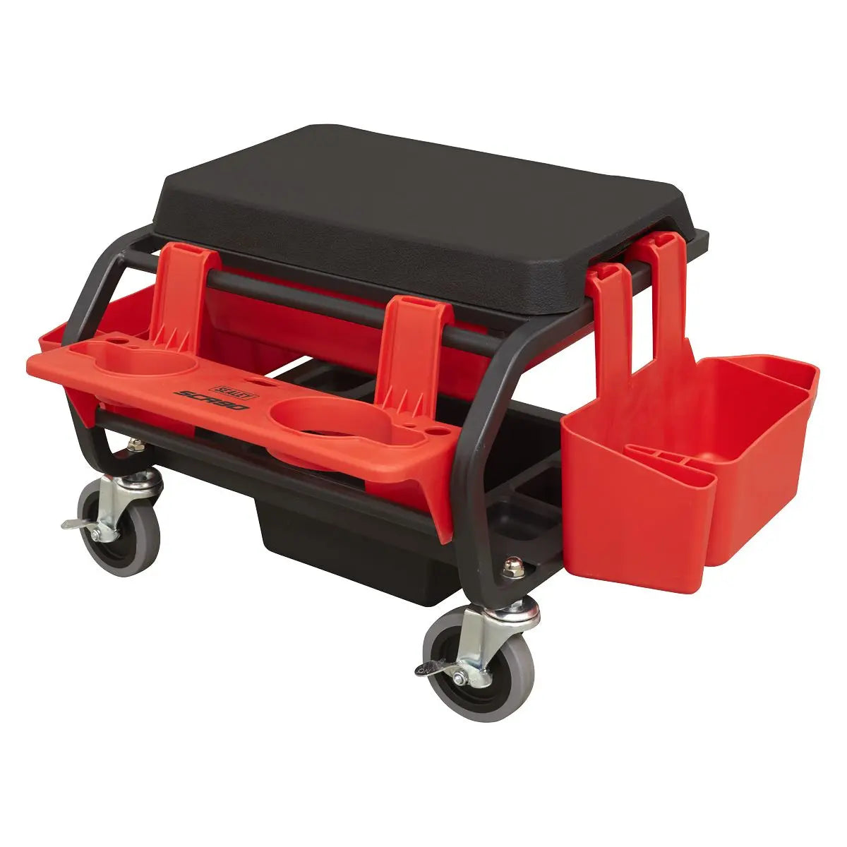 Sealey Mechanic's Deluxe Detailing Utility Seat White Rose Tools