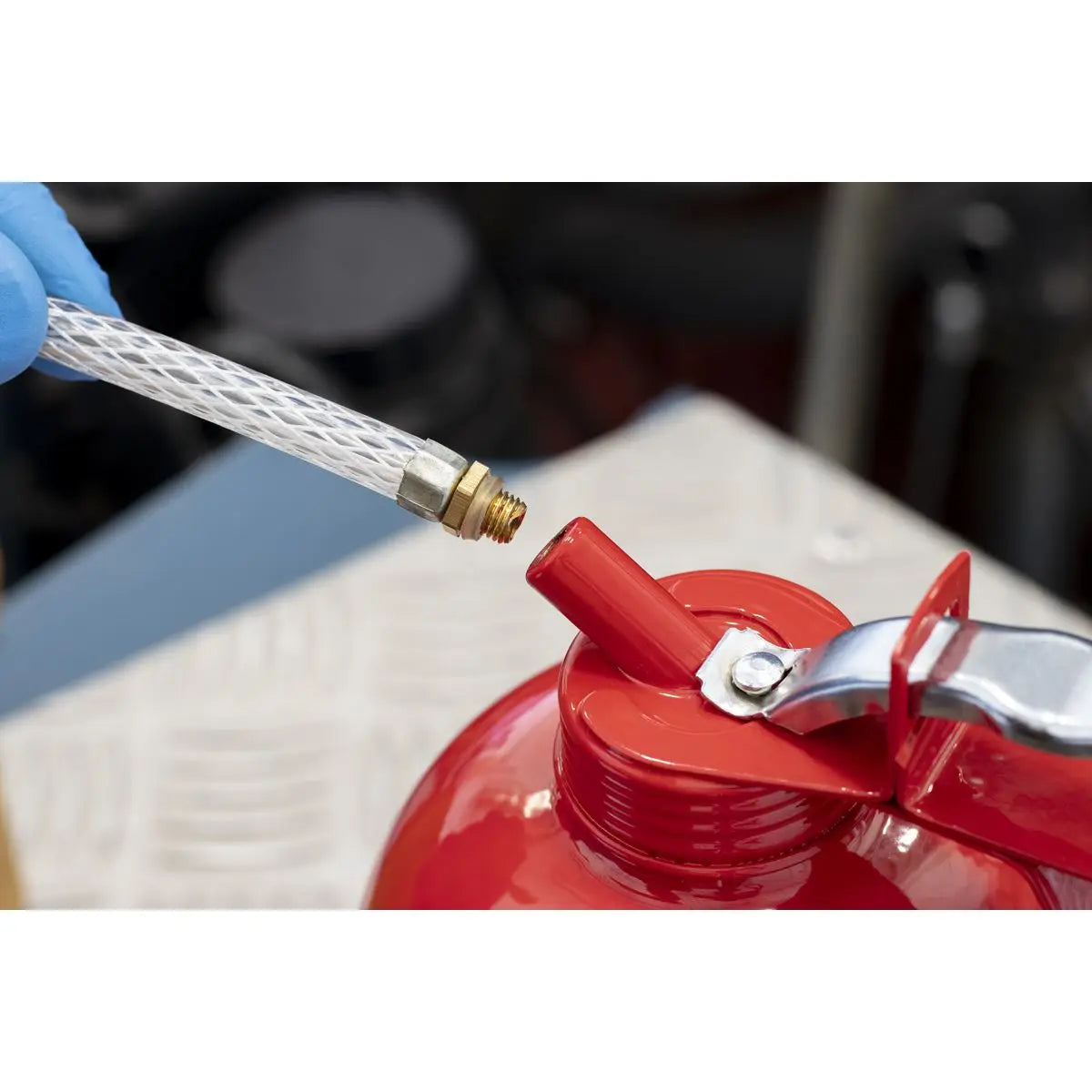 Sealey Metal Oil Can Flexible Spout 1000ml