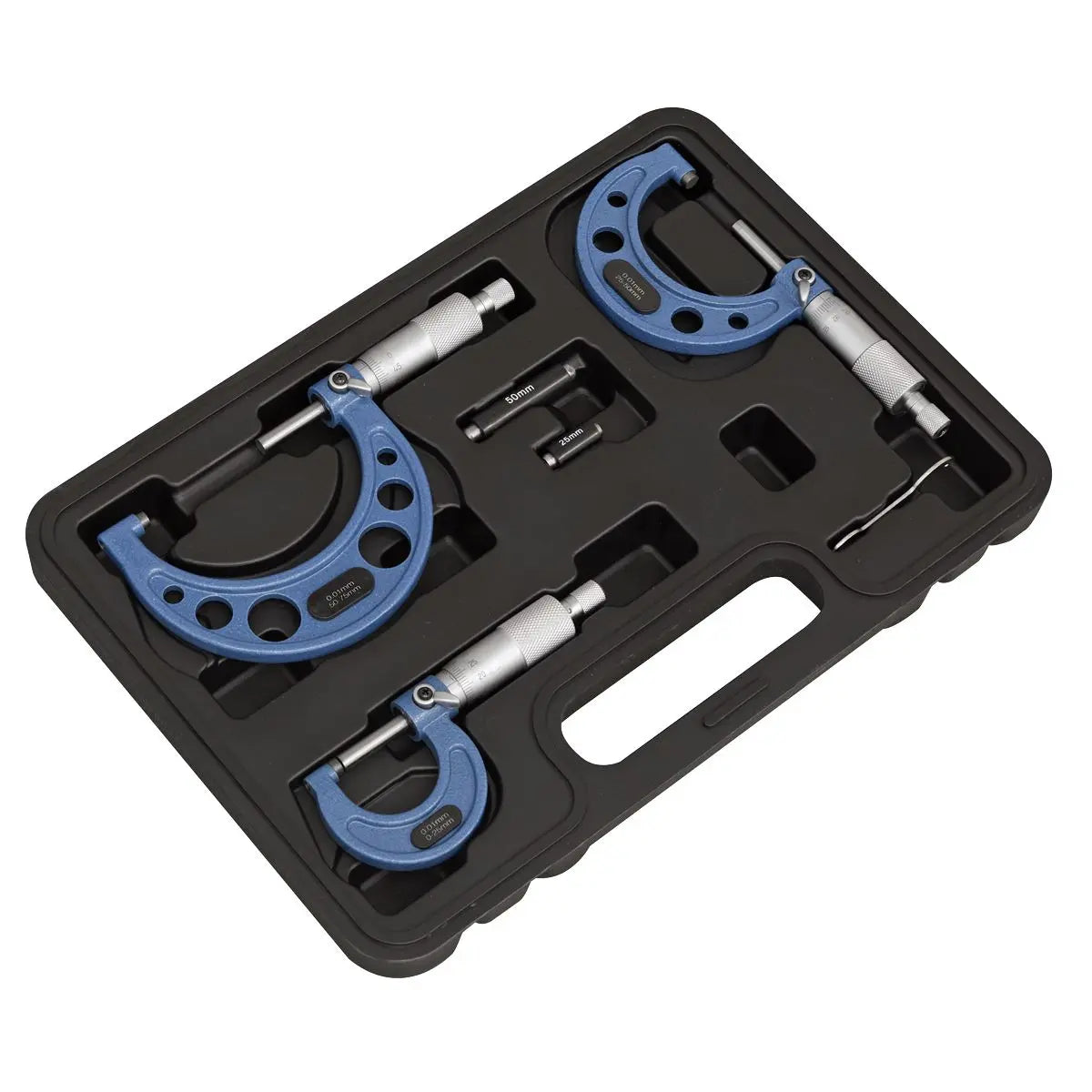 Sealey Micrometer Set 3pc Metric