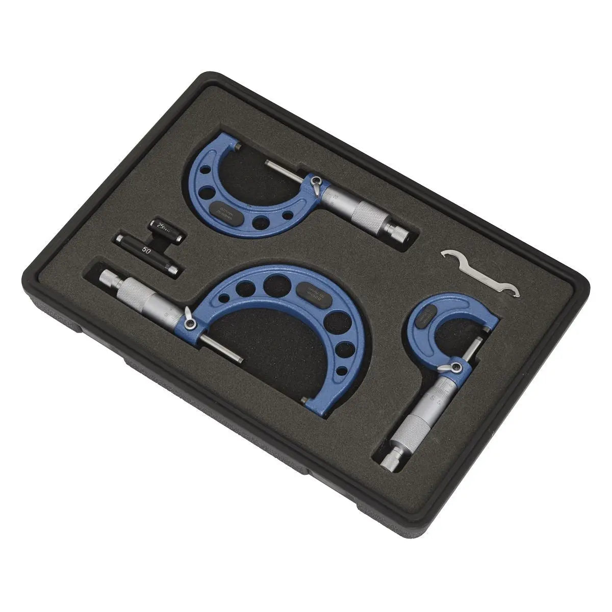 Sealey Micrometer Set 3pc Metric