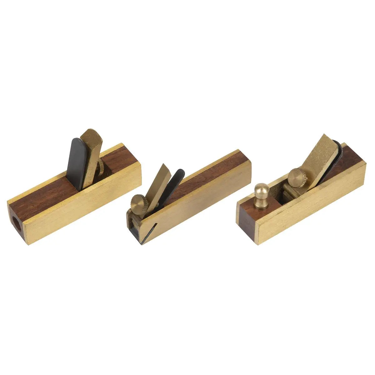 Sealey Mini Brass Plane Set 3pc White Rose Tools