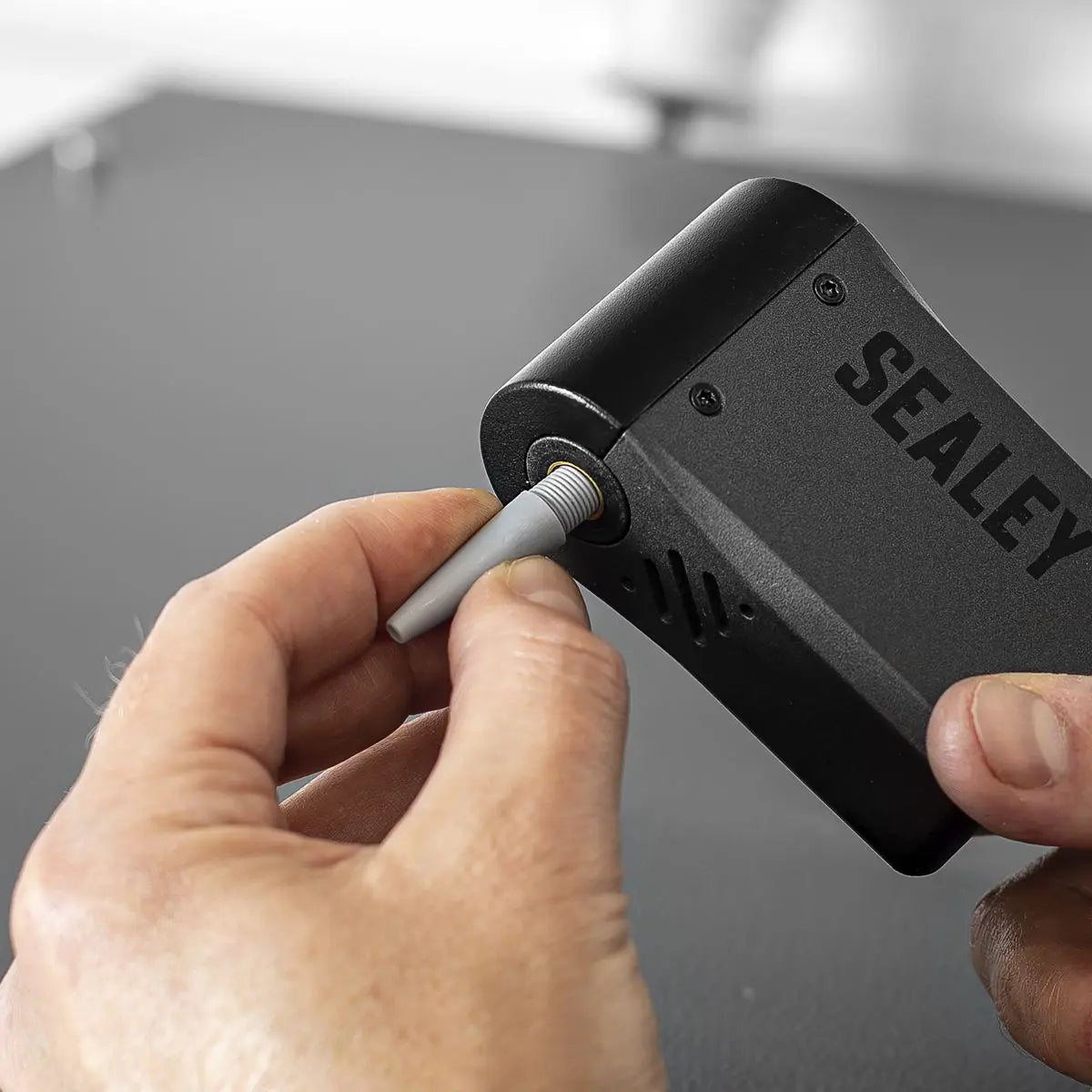 Sealey Mini Digital Bike Pump  White Rose Tools