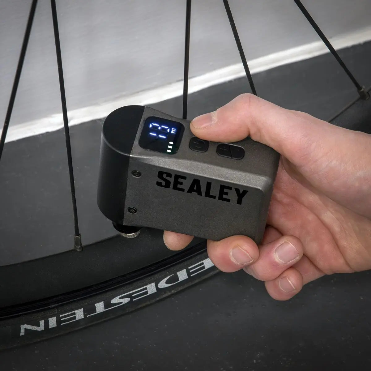 Sealey Mini Digital Bike Pump  White Rose Tools