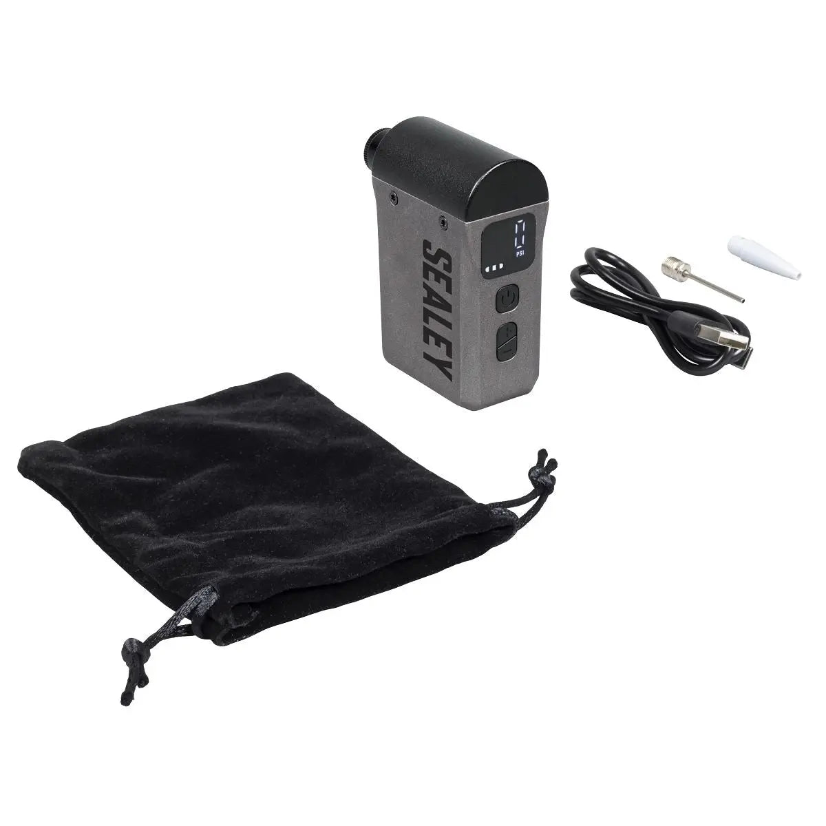 Sealey Mini Digital Bike Pump  White Rose Tools