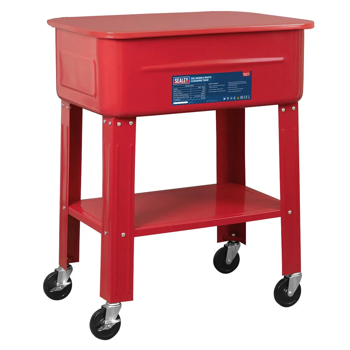 Sealey Mobile Parts Cleaning Tank 50L