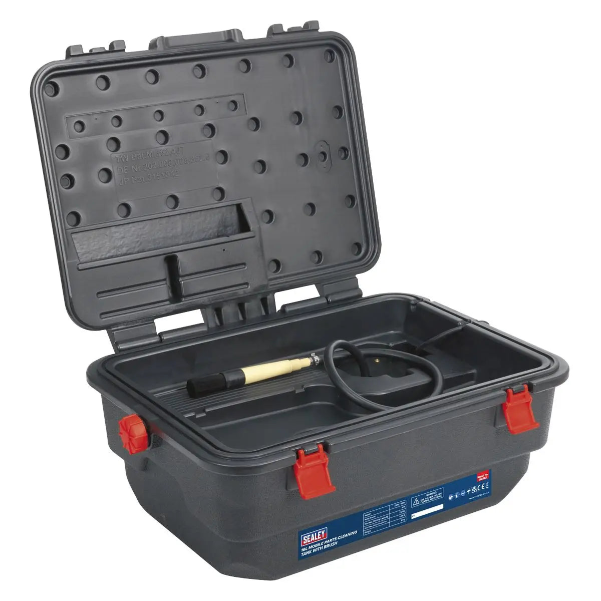 Sealey Mobile Parts Cleaning Tank with Brush