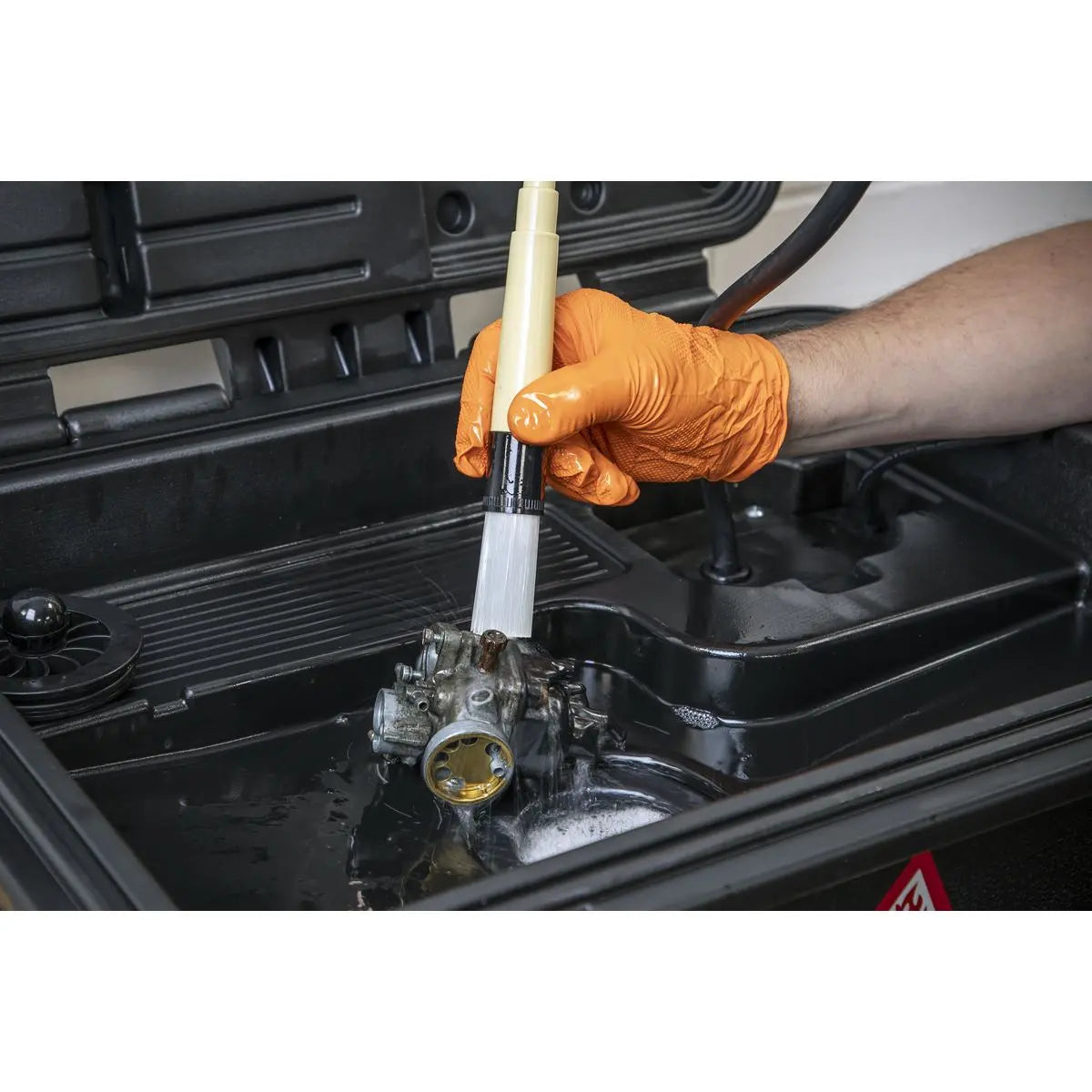 Sealey Mobile Parts Cleaning Tank with Brush