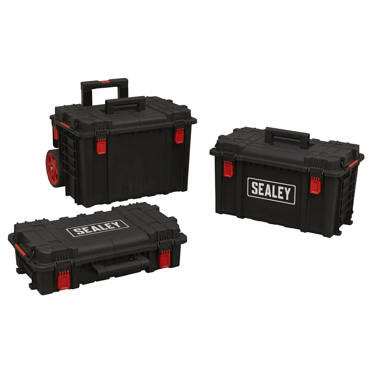 Sealey Mobile Storage System Set 3pc Heavy-Duty White Rose Tools