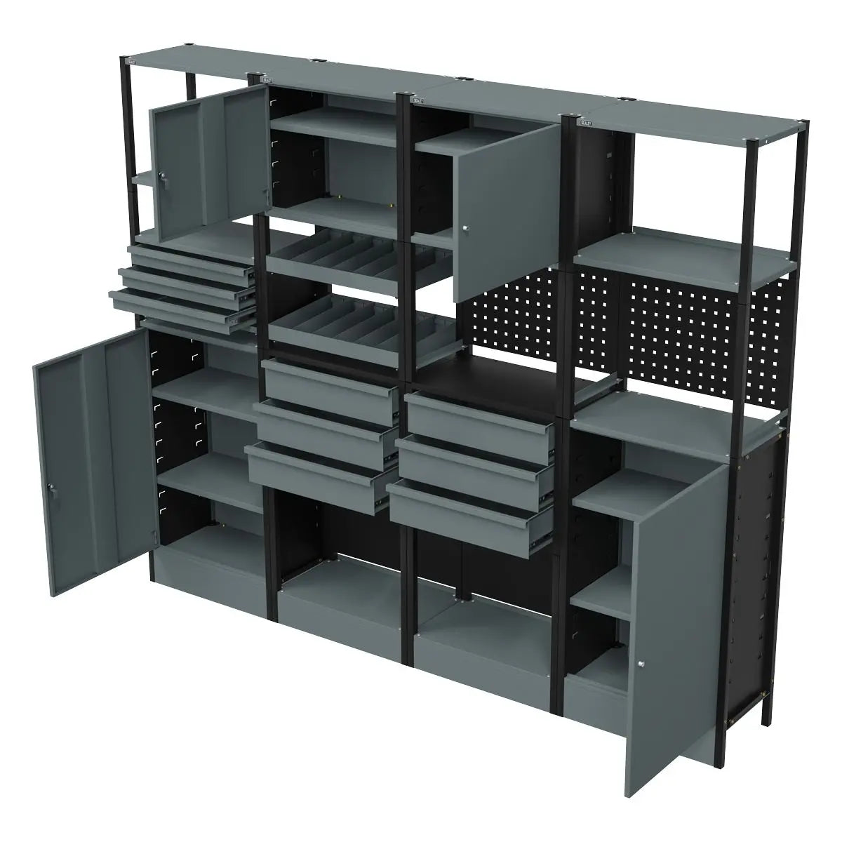 Sealey Modular Racking System Combo 2.32m White Rose Tools