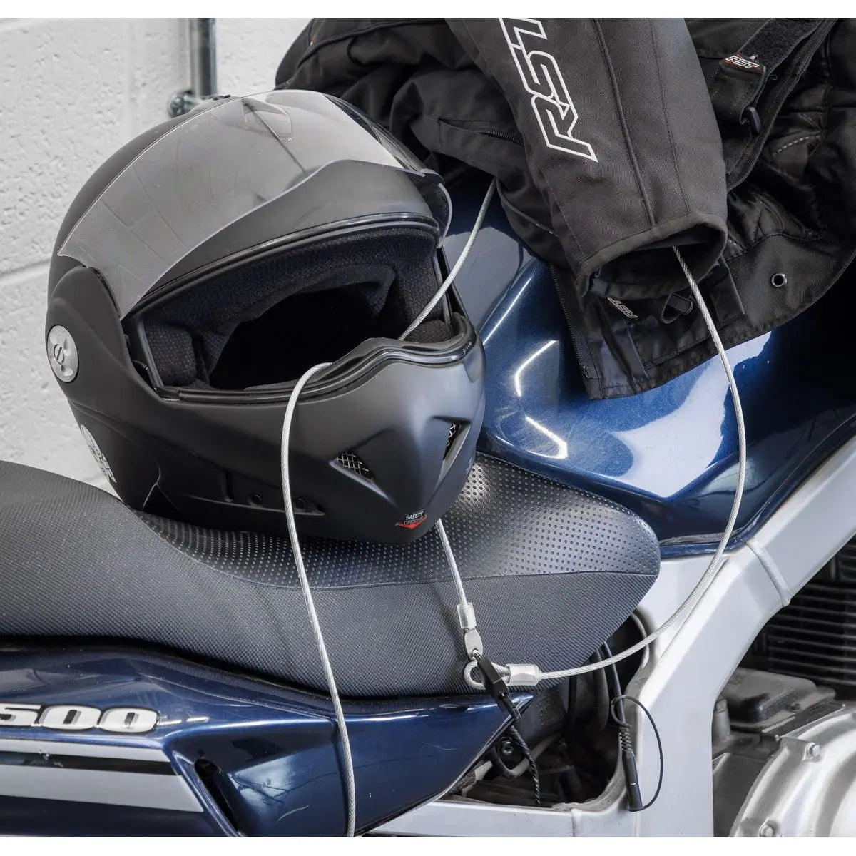 Sealey Motorcycle Cable Lock 3m White Rose Tools