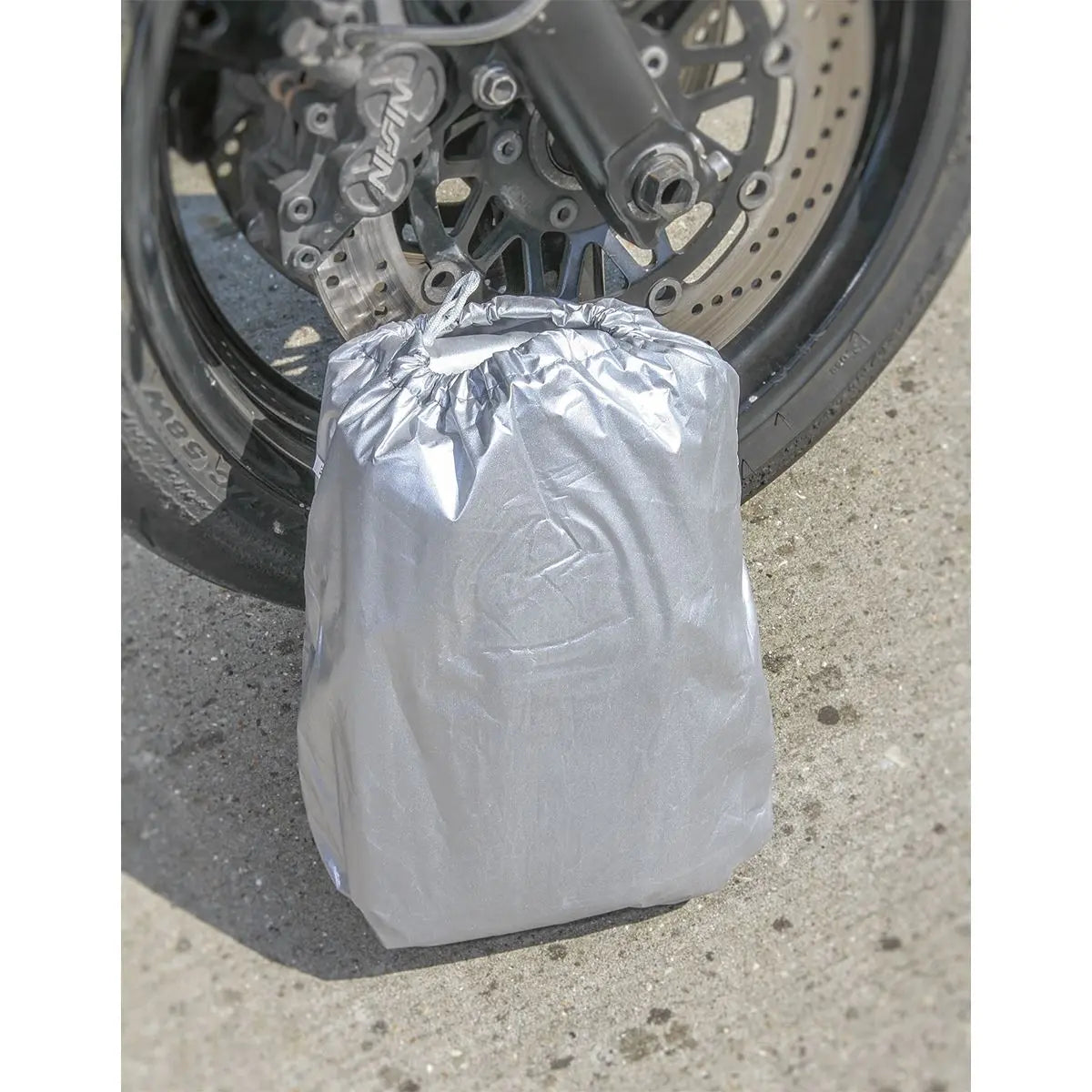 Sealey Motorcycle Cover 2320 x 1000 x 1350mm - MediumĀ White Rose Tools