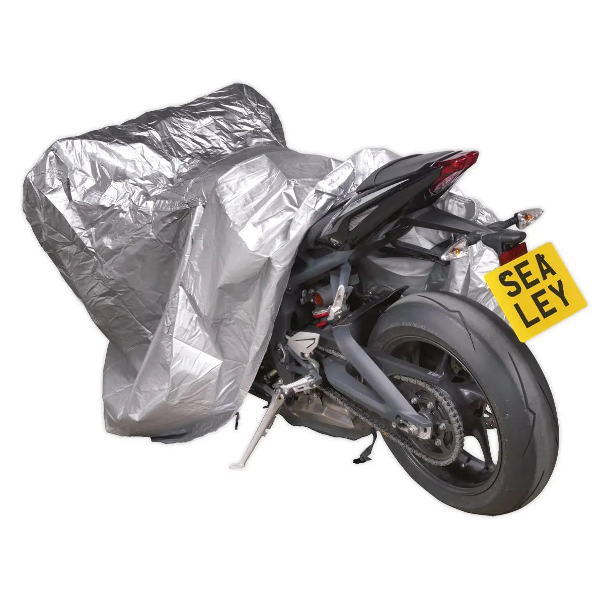 Sealey Motorcycle Cover 2320 x 1000 x 1350mm - MediumĀ White Rose Tools