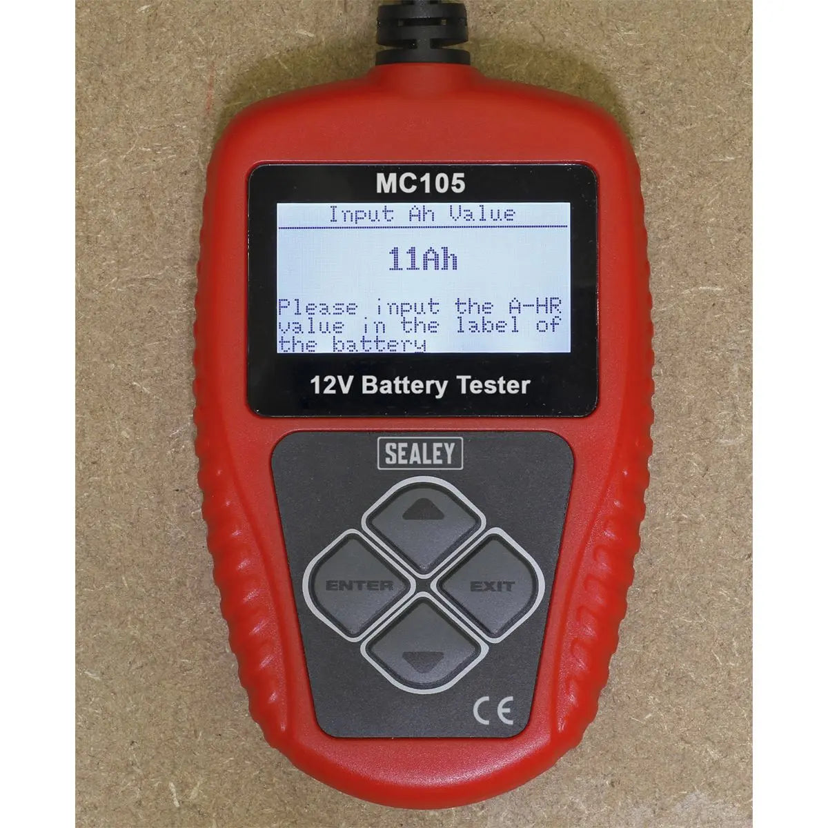Sealey Motorcycle Digital Battery Tester 12V