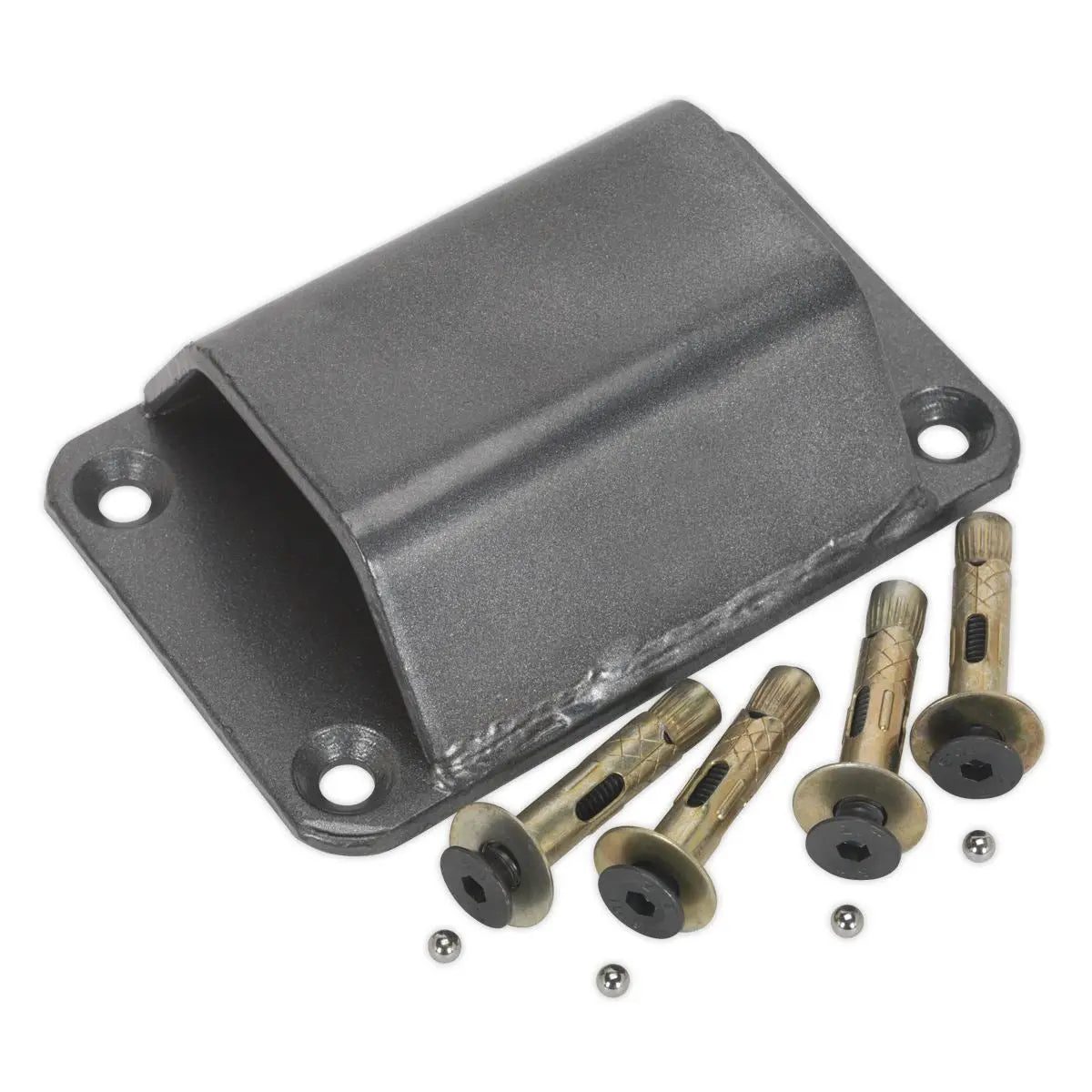 Sealey Motorcycle Ground Anchor with 4 Security Bolts - White Rose Tools