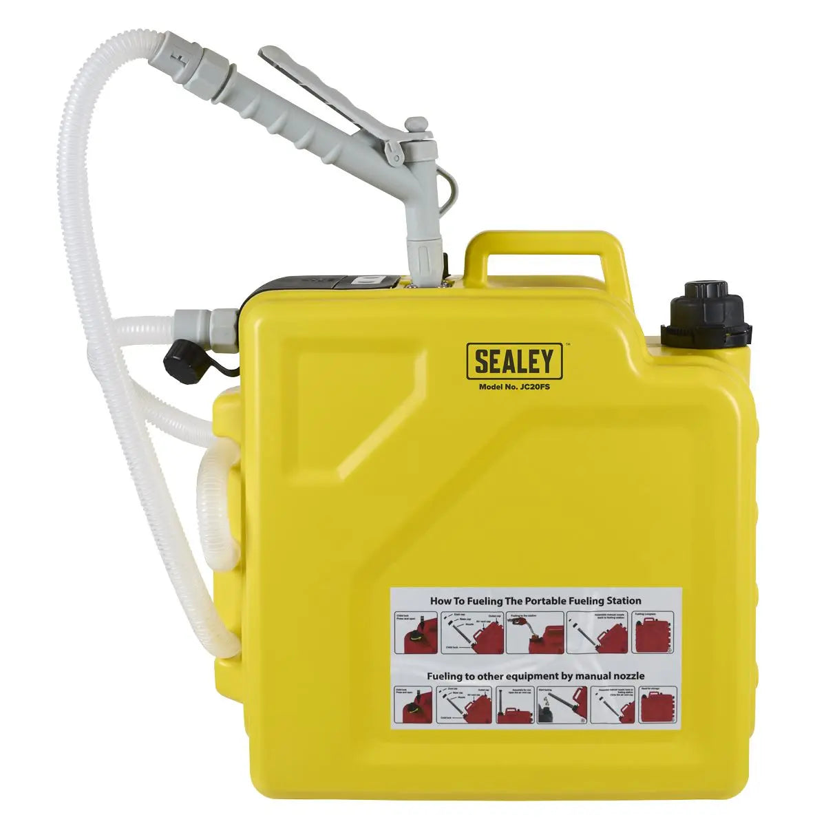 Sealey Multi-Powered Portable Fuelling Station 20L White Rose Tools