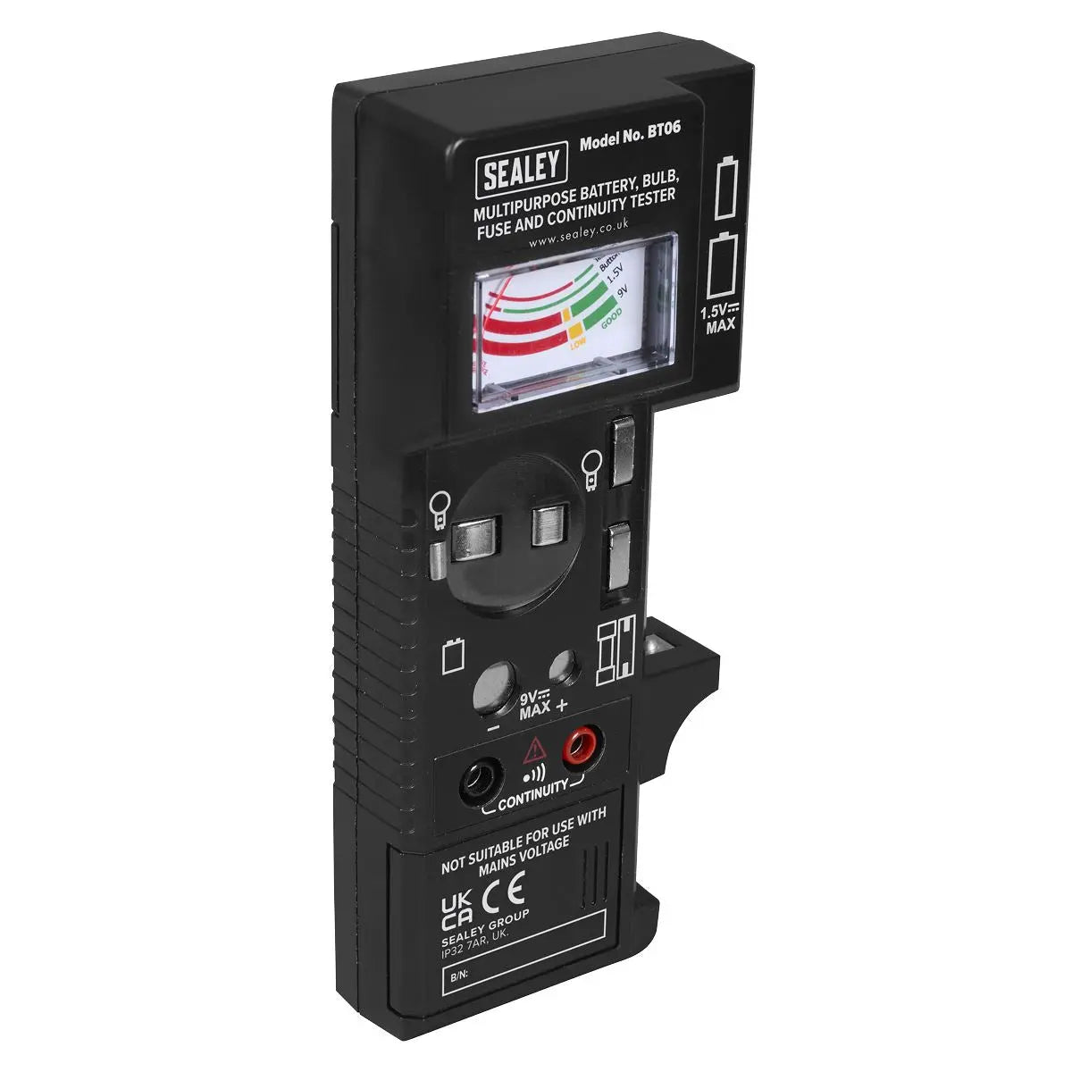 Sealey Multipurpose Battery, Bulb, Fuse & Continuity Tester  White Rose Tools