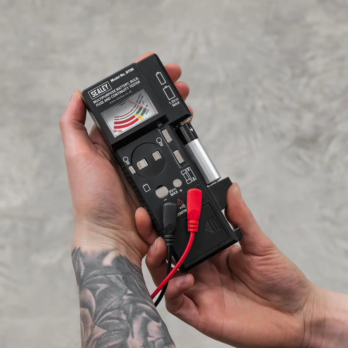 Sealey Multipurpose Battery, Bulb, Fuse & Continuity Tester  White Rose Tools
