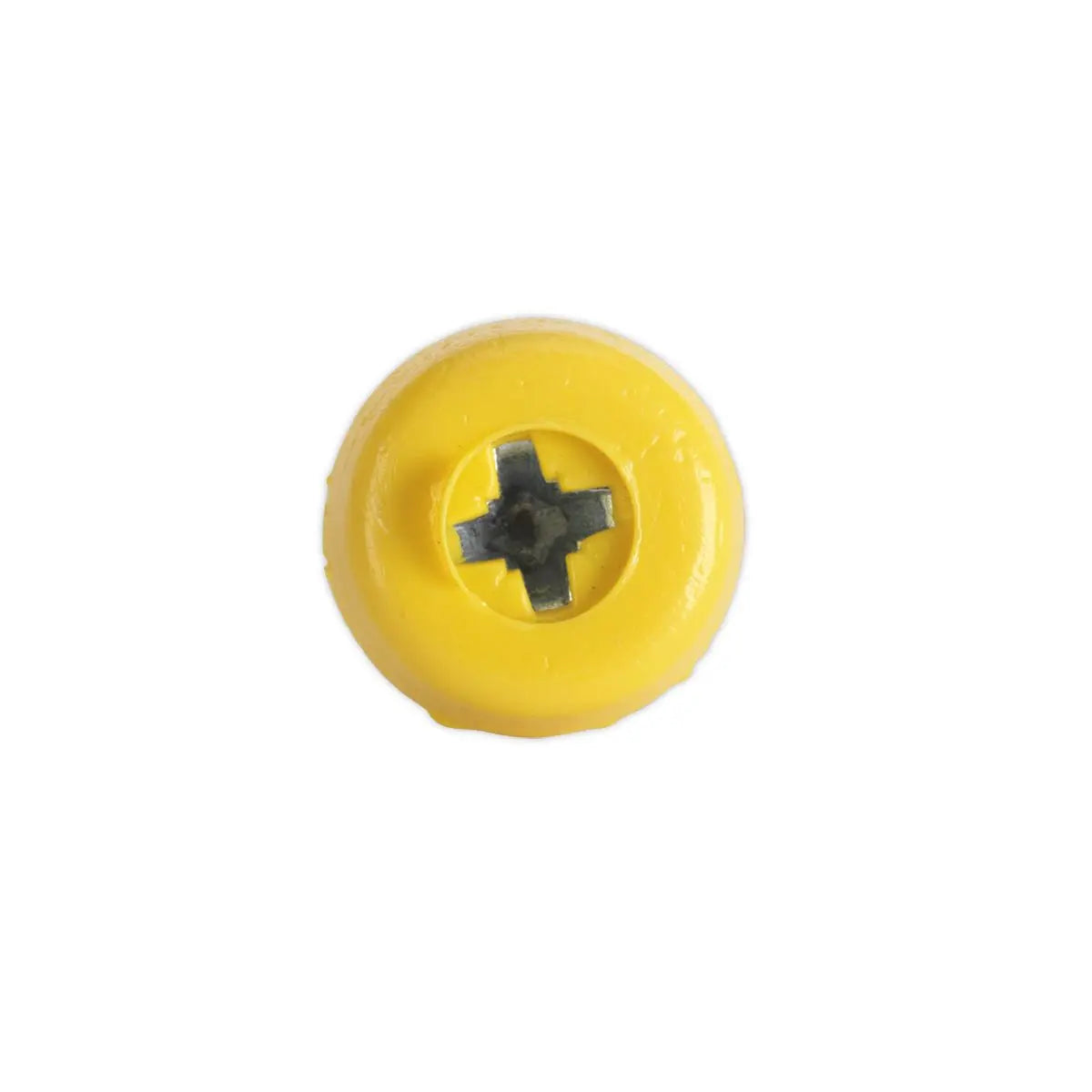 Sealey Numberplate Screw Plastic Enclosed Head 4.8 x 24mm Yellow Pack of 50