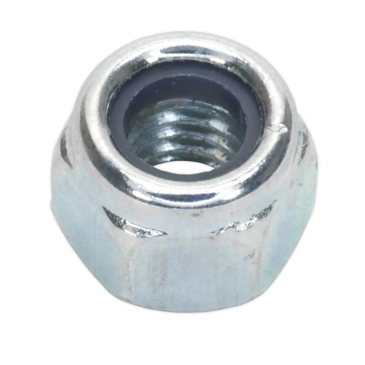 Sealey Nylon Locknut M6 Zinc Pack of 100