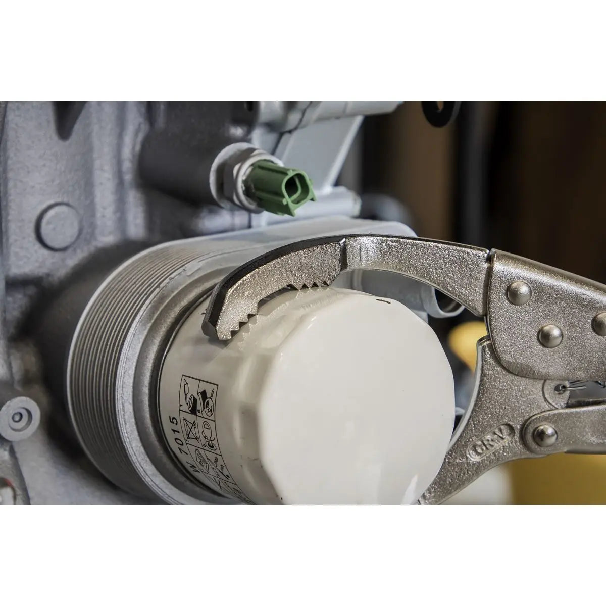Sealey Ø45-130mm Oil Filter Locking Pliers - Angled