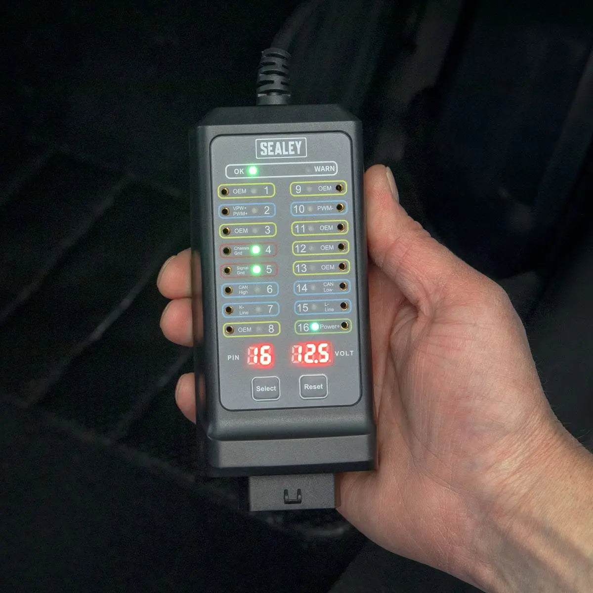 Sealey OBD Breakout Box 16-Pin 12V/24V  White Rose Tools