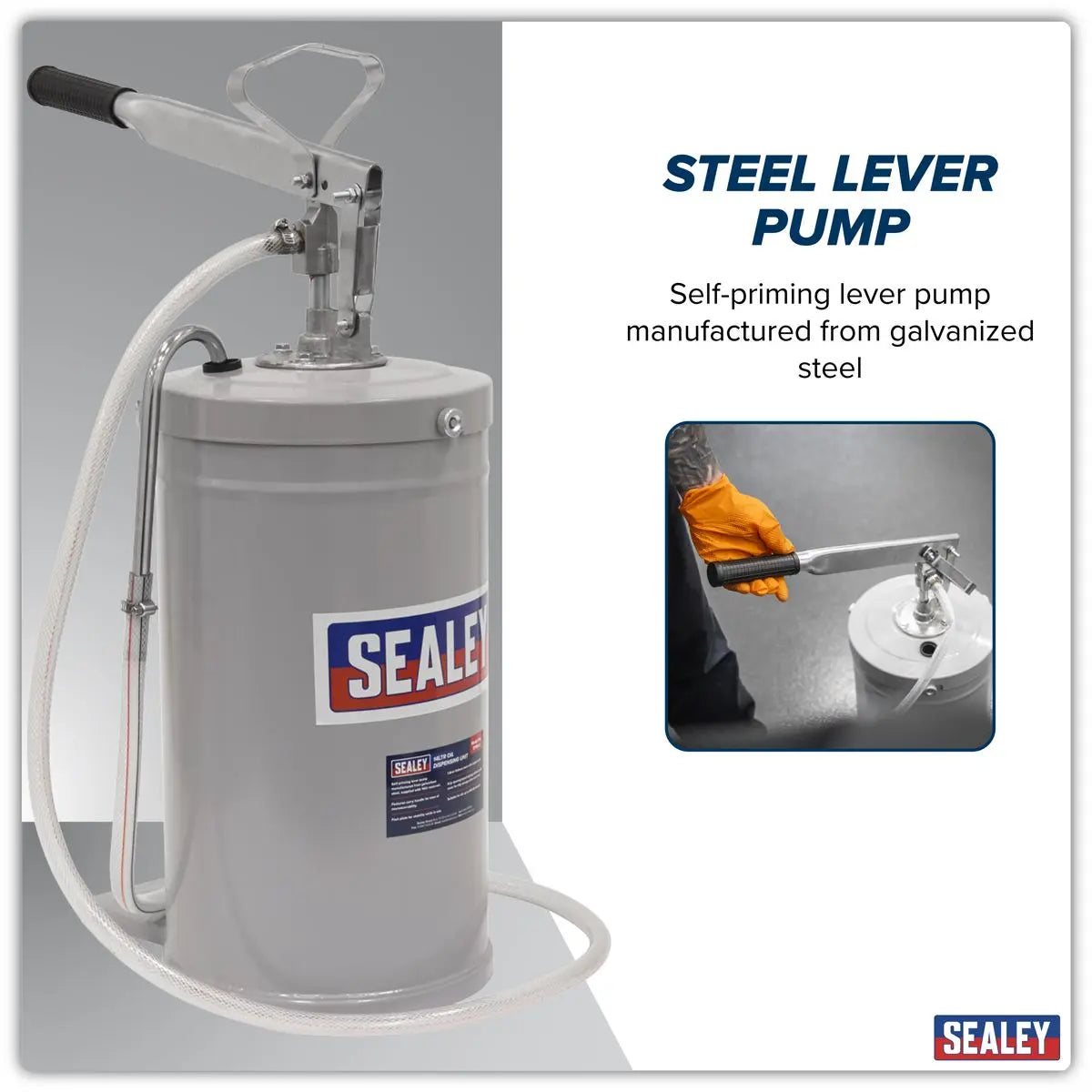 Sealey Oil Dispensing Unit 14L White Rose Tools