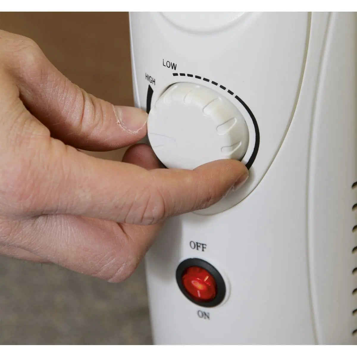 Sealey Oil-Filled Radiator Mini 800W/230V 6-Element