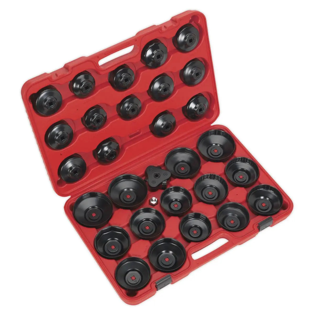 Sealey Oil Filter Cap Wrench Set 30 Piece Car Van Service