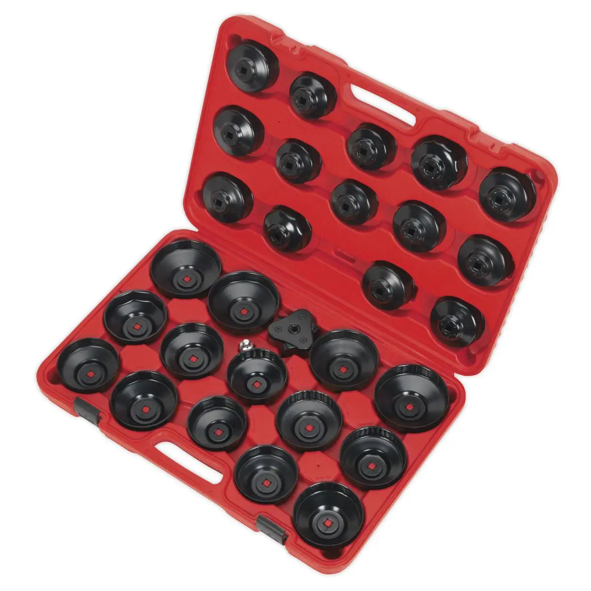 Sealey Oil Filter Cap Wrench Set 30 Piece Car Van Service