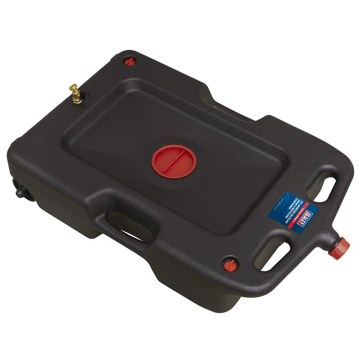 Sealey Oil/Fluid Drain & Recycling Container 54L - Wheeled White Rose Tools