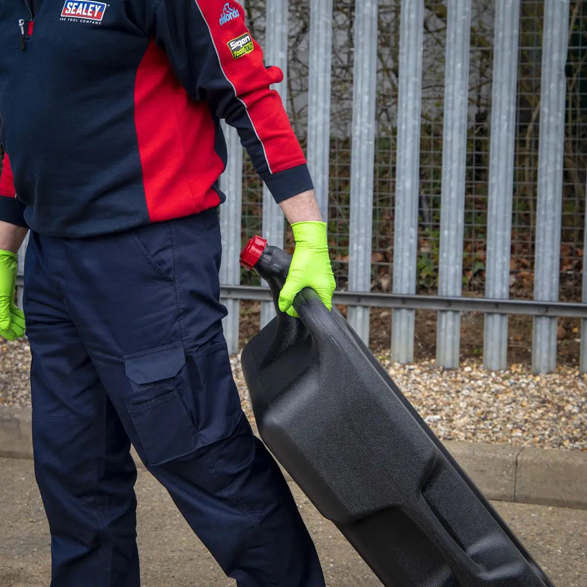 Sealey Oil/Fluid Drain & Recycling Container 54L - Wheeled  White Rose Tools