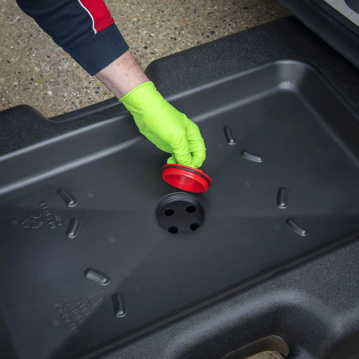 Sealey Oil/Fluid Drain & Recycling Container 54L - Wheeled  White Rose Tools