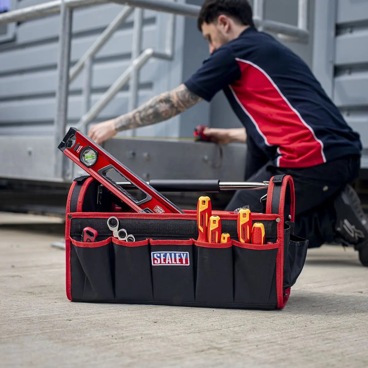 Sealey Open Tool Storage Bag 500mm White Rose Tools