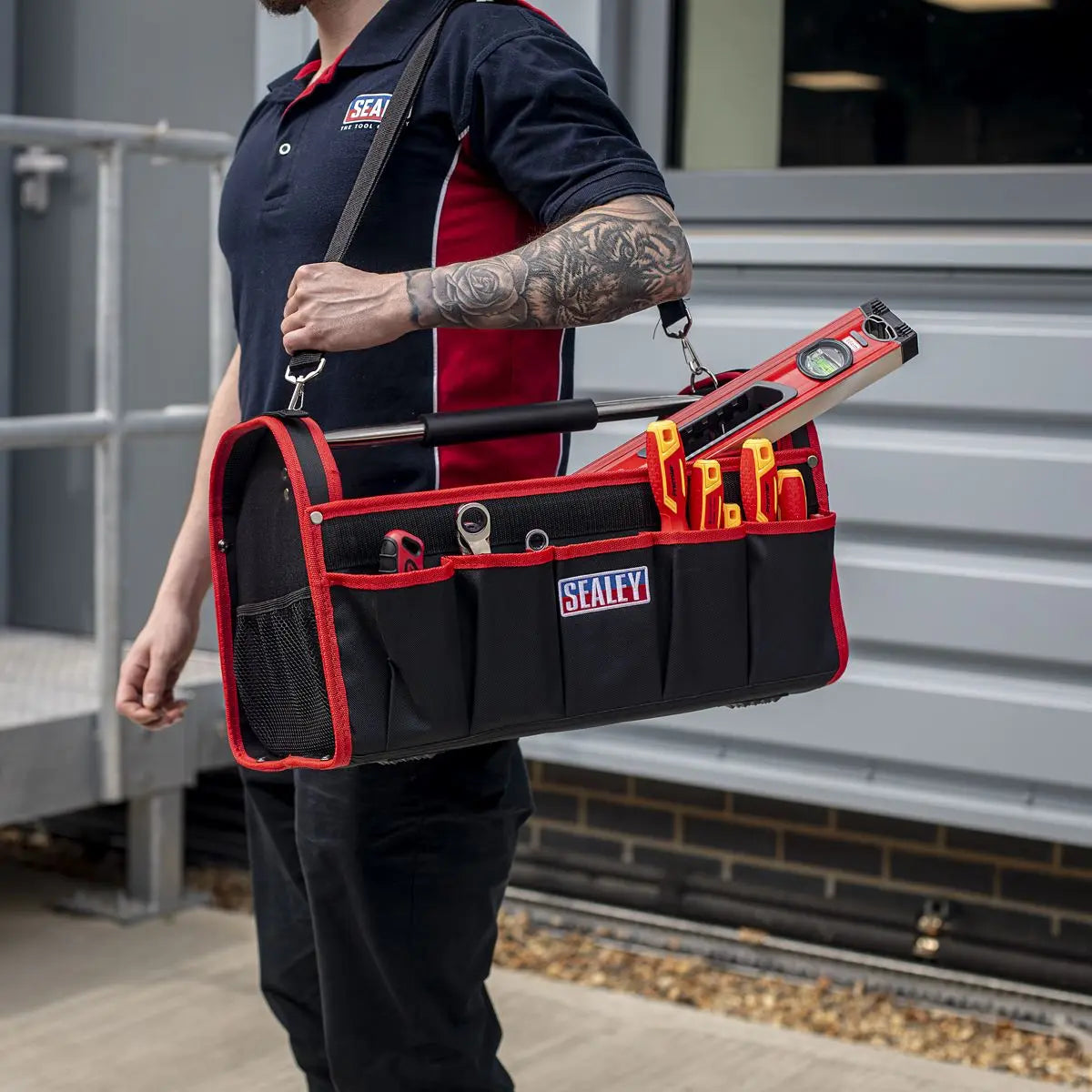 Sealey Open Tool Storage Bag 500mm White Rose Tools