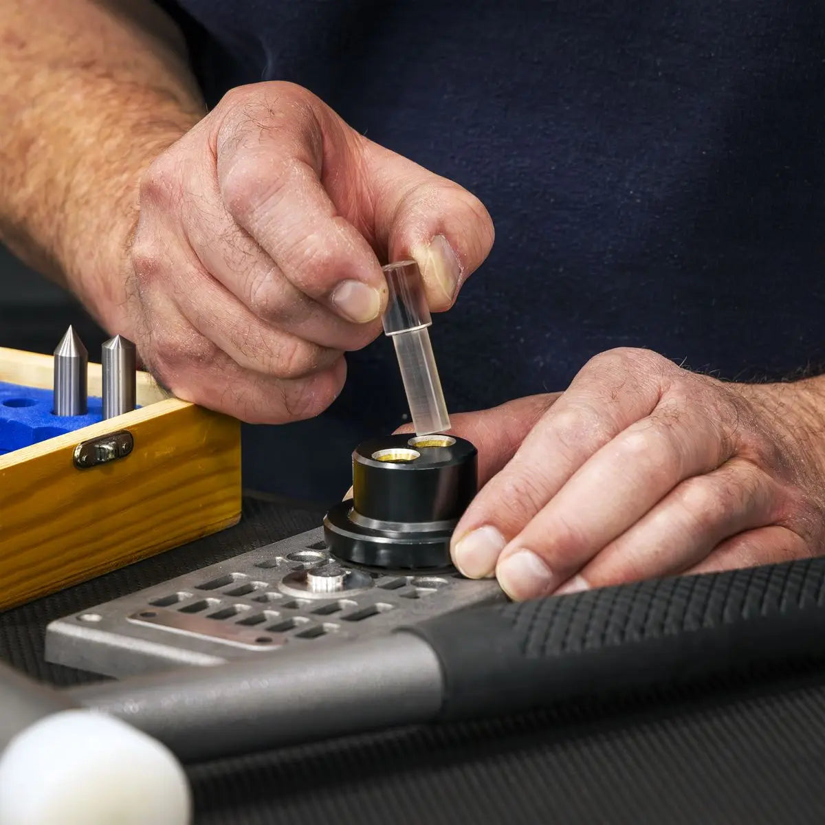 Sealey Optical Centre Punch Set  White Rose Tools