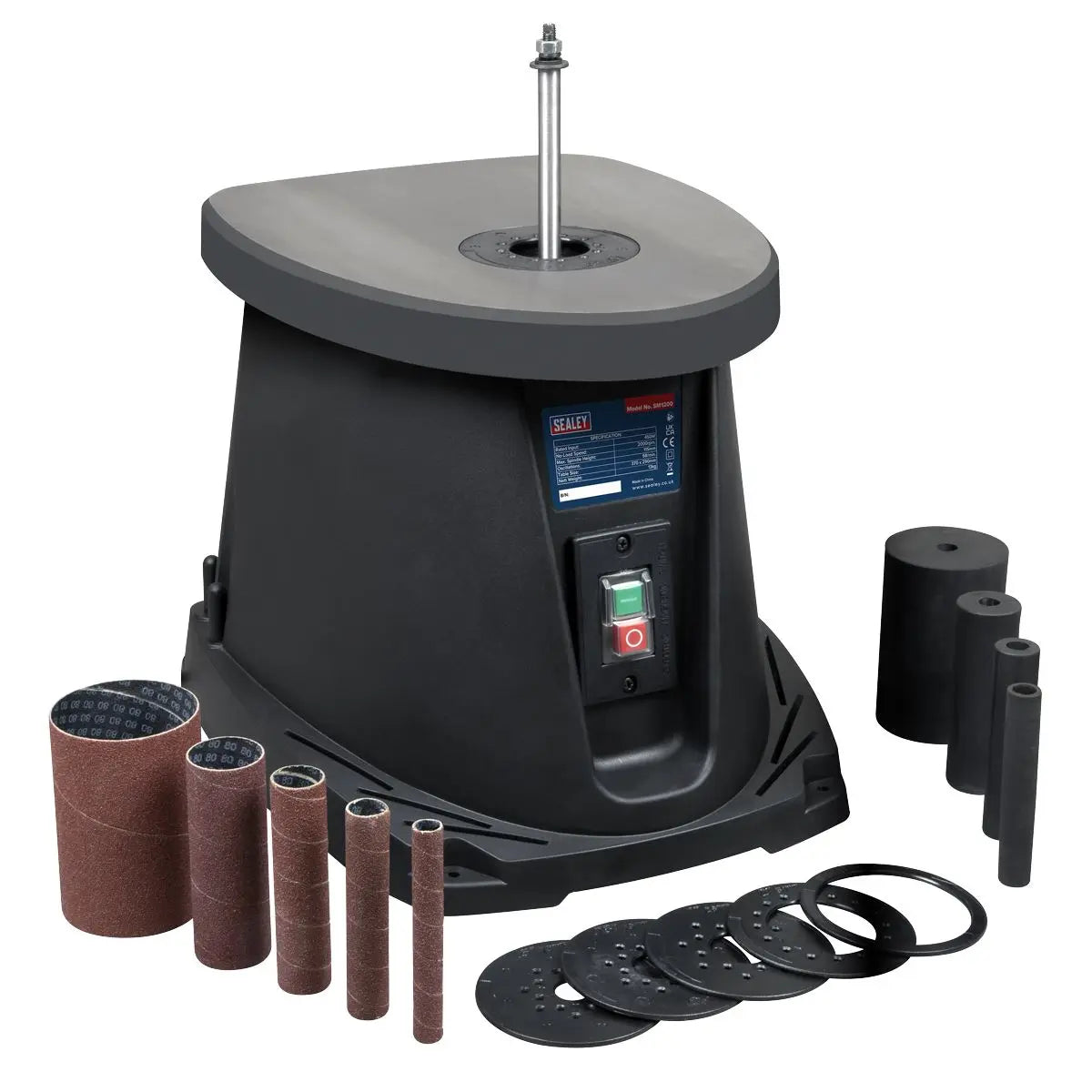 Sealey Oscillating Spindle/Bobbin Sander 450W White Rose Tools