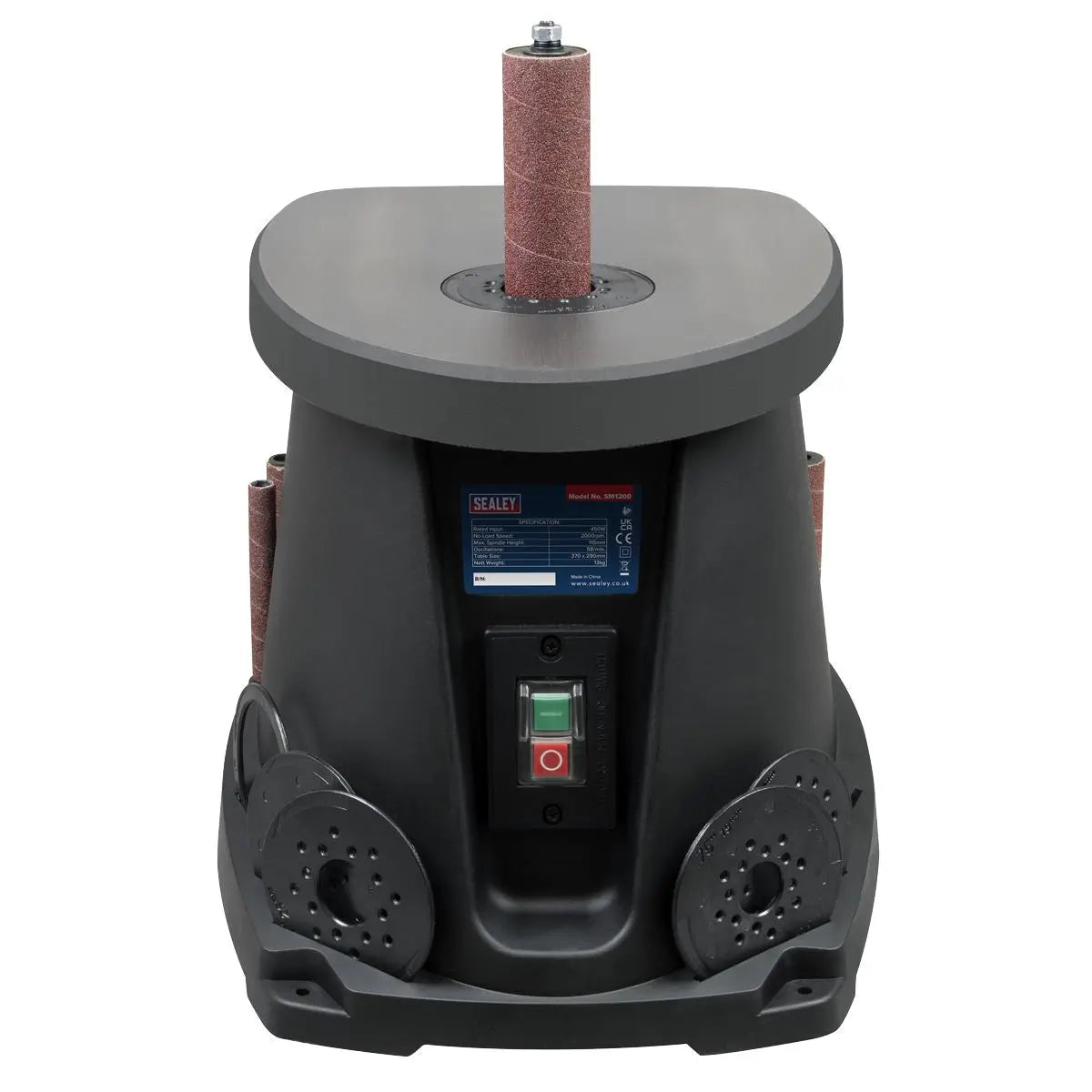 Sealey Oscillating Spindle/Bobbin Sander 450W White Rose Tools