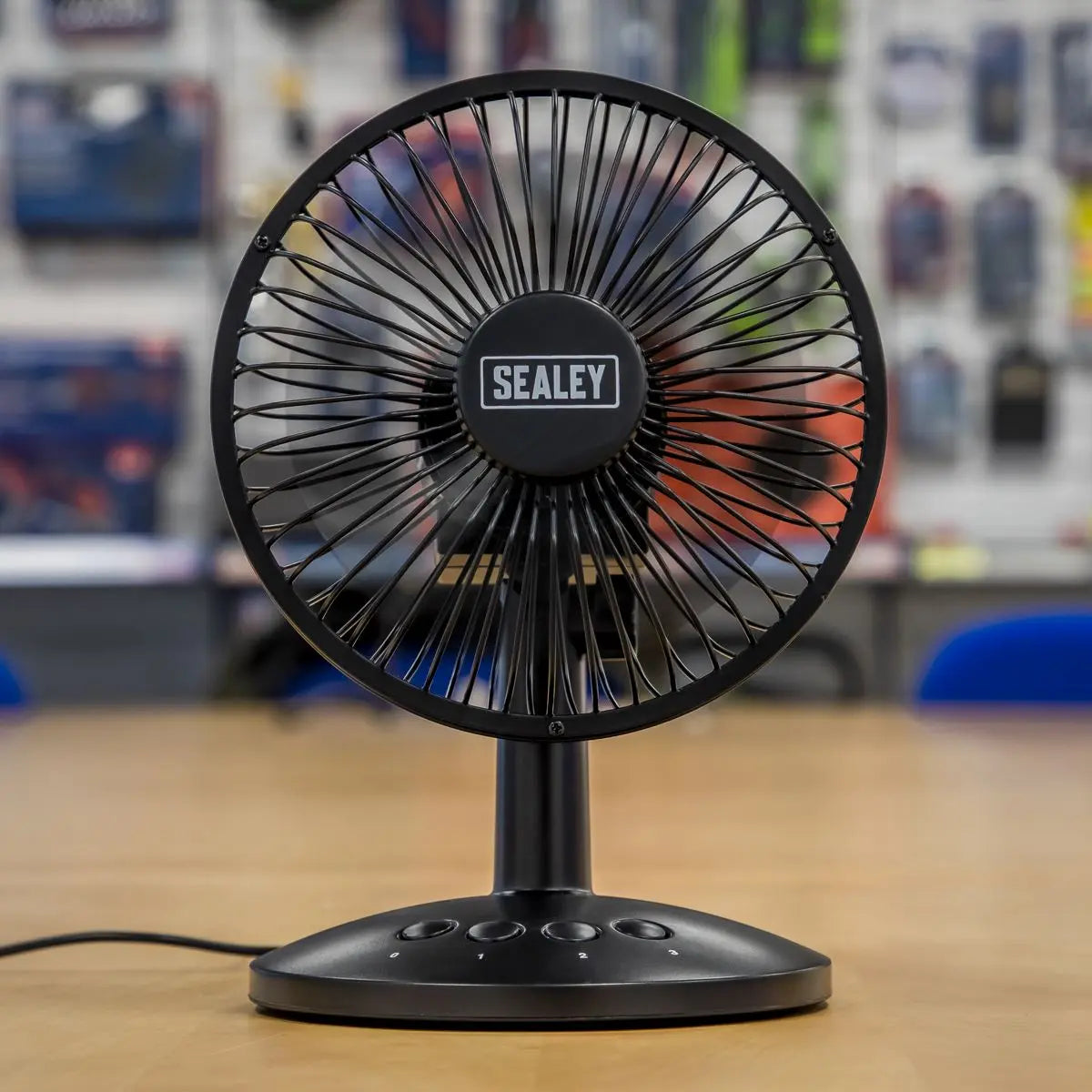 Sealey Oscillating USB Desk Fan 150mm (6") 3 Speed